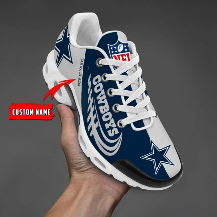 Dallas Cowboys Personalized NFL Half Color Air Max Plus TN Shoes TN1299