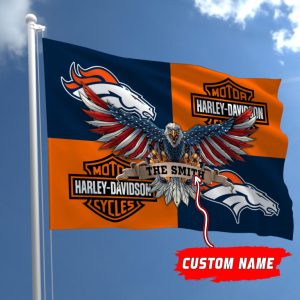 Denver Broncos NFL Harley Davidson Fly Flag Outdoor Flag FI459