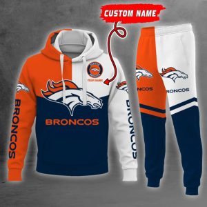Denver Broncos NFL Premium Sport 3D Hoodie & Jogger Personalized Name CHJ1296