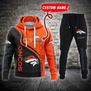 Denver Broncos NFL Premium Sport 3D Hoodie & Jogger Personalized Name CHJ1449