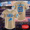 Detroit Lions Baseball Jersey Gucci NFL Custom Name & Number