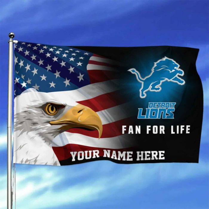 Detroit Lions NFL Fly Flag Outdoor Flag FI514