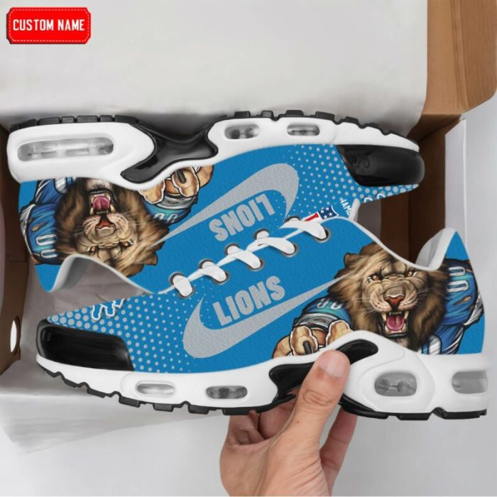 Detroit Lions NFL Premium Air Max Plus TN Sport Shoes Personalized Name TN1461