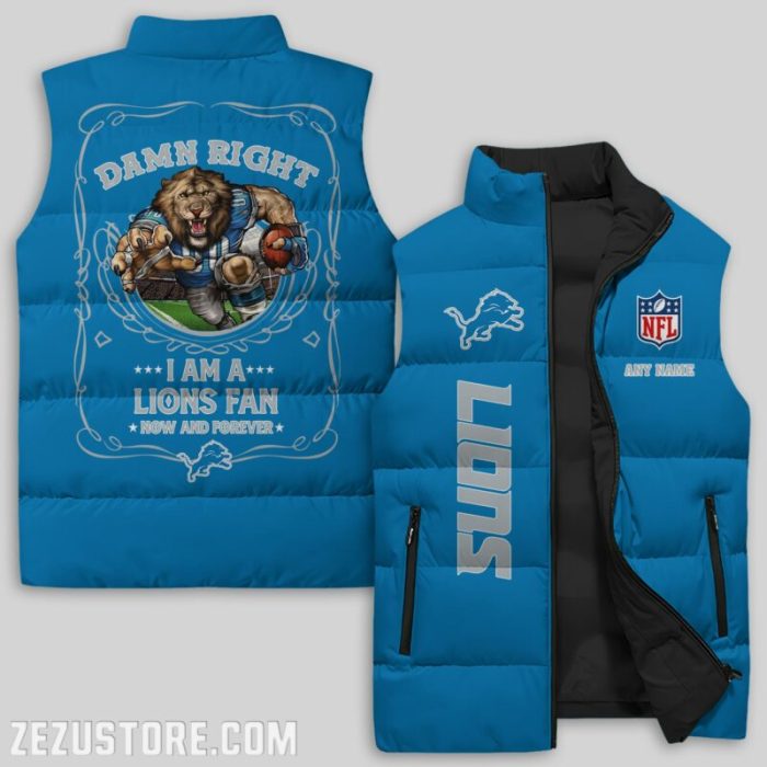 Detroit Lions NFL Sleeveless Down Jacket Sleeveless Vest