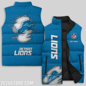 Detroit Lions NFL Sleeveless Down Jacket Sleeveless Vest