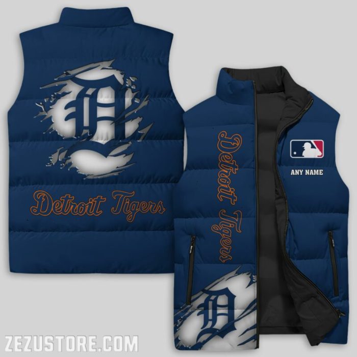 Detroit Tigers MLB Sleeveless Down Jacket Sleeveless Vest