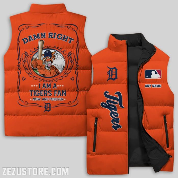 Detroit Tigers MLB Sleeveless Down Jacket Sleeveless Vest