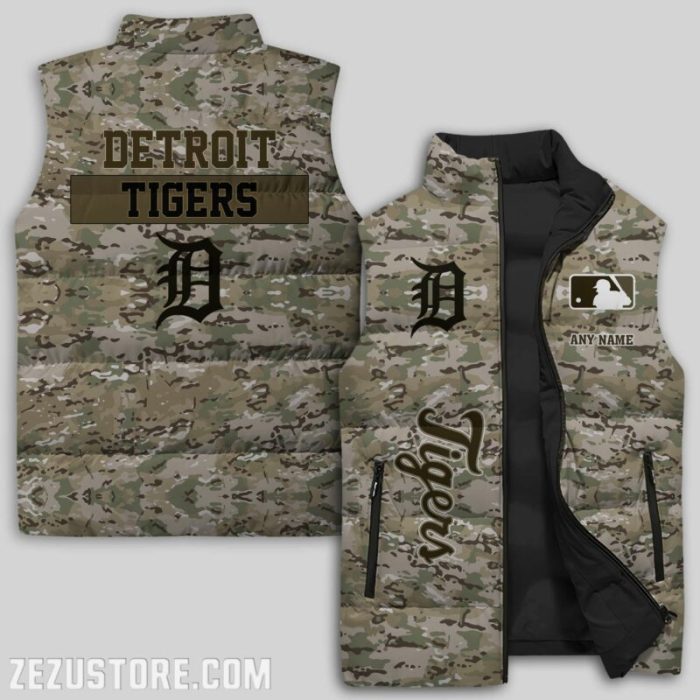 Detroit Tigers MLB Sleeveless Down Jacket Sleeveless Vest