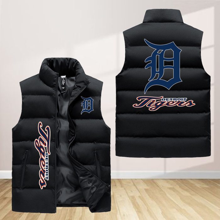 Detroit Tigers Sleeveless Down Jacket Sleeveless Vest