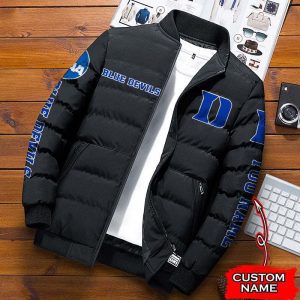 Duke Blue Devils NCAA Premium Puffer Down Jacket Personalized Name