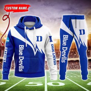Duke Blue Devils NCAA Premium Sport 3D Hoodie & Jogger Personalized Name CHJ1031