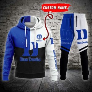 Duke Blue Devils NCAA Premium Sport 3D Hoodie & Jogger Personalized Name CHJ1032
