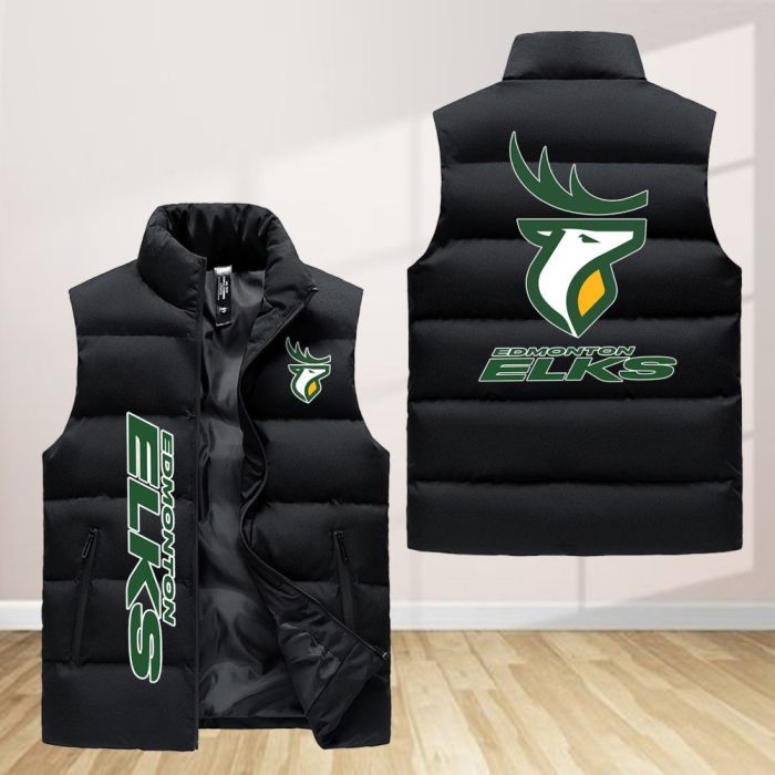 Edmonton Eskimos Sleeveless Down Jacket Sleeveless Vest