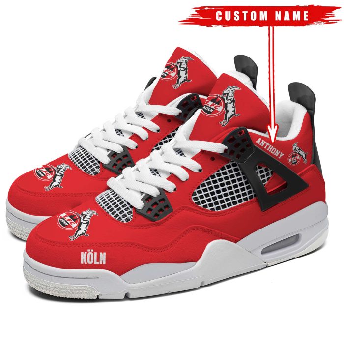 FC Koln Bundesliga Premium Sneaker Jordan 4 Personalized Name Shoes JD4698