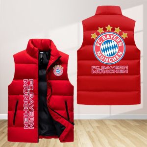 Fc Bayern Munchen Sleeveless Down Jacket Sleeveless Vest