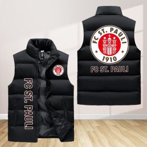 Fc St. Pauli Sleeveless Down Jacket Sleeveless Vest