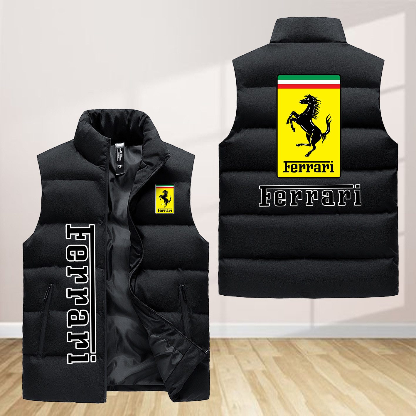 Ferrari Sleeveless Down Jacket Sleeveless Vest – Choose Life. Choose Style
