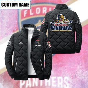 Florida Panthers Padded Jacket Stand Collar Coats