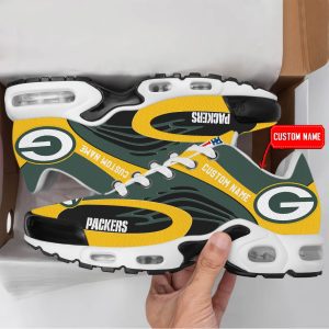 Green Bay Packers NFL Premium Air Max Plus TN Sport Shoes Personalized Name TN1398