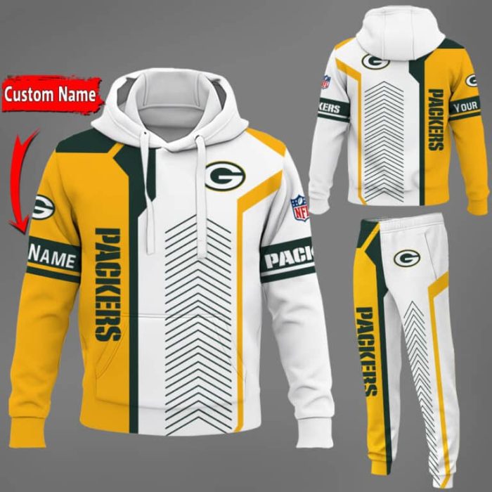 Green Bay Packers NFL Premium Sport 3D Hoodie & Jogger Personalized Name CHJ1580