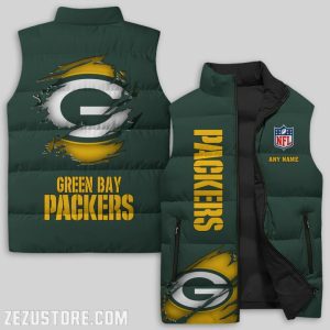 Green Bay Packers NFL Sleeveless Down Jacket Sleeveless Vest