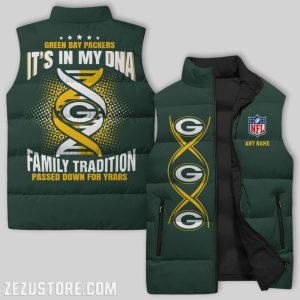 Green Bay Packers NFL Sleeveless Down Jacket Sleeveless Vest