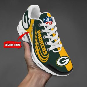 Green Bay Packers Personalized NFL Half Color Air Max Plus TN Shoes TN1302