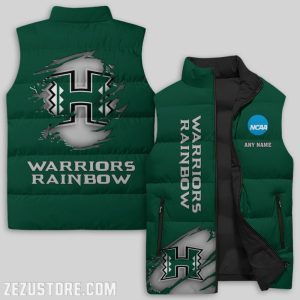 Hawaii Rainbow Warriors NCAA Sleeveless Down Jacket Sleeveless Vest