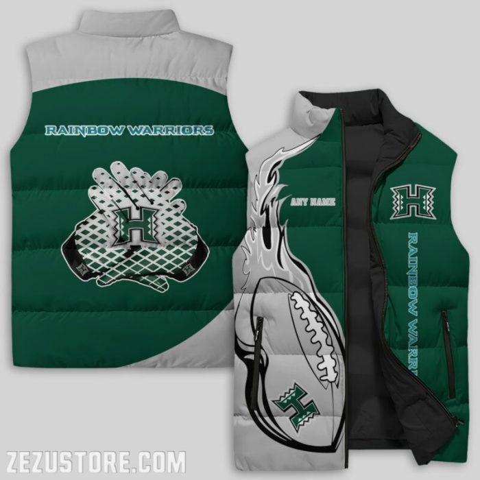 Hawaii Rainbow Warriors NCAA Sleeveless Down Jacket Sleeveless Vest