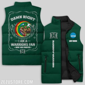 Hawaii Rainbow Warriors NCAA Sleeveless Down Jacket Sleeveless Vest