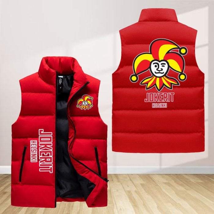 Helsingin Jokerit Sleeveless Down Jacket Sleeveless Vest