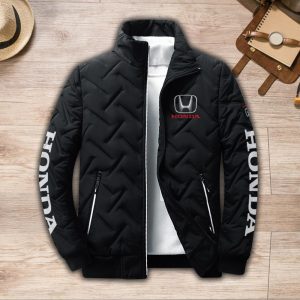 Honda Padded Jacket Stand Collar Coats