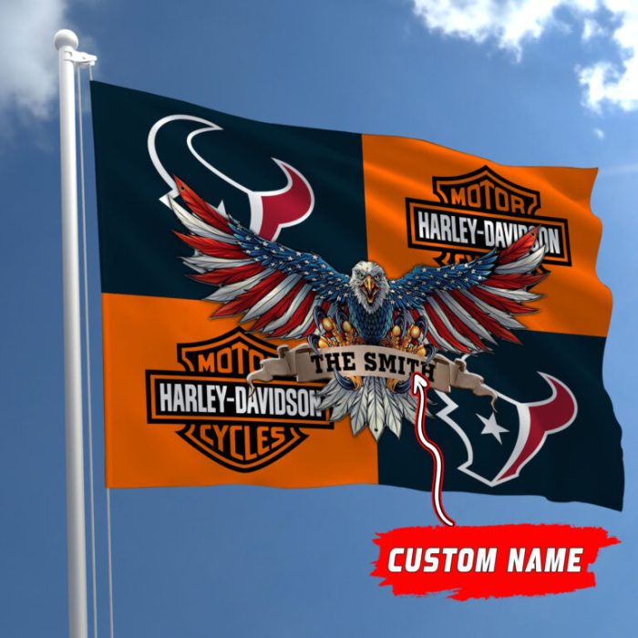 Houston Texans NFL Harley Davidson Fly Flag Outdoor Flag FI465