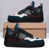 Houston Texans NFL Premium Jordan 4 Sneaker Personalized Name Shoes JD4734