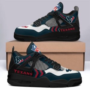 Houston Texans NFL Premium Jordan 4 Sneaker Personalized Name Shoes JD4734