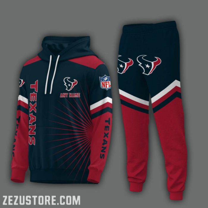 Houston Texans NFL Premium Sport 3D Hoodie & Jogger Personalized Name CHJ1550