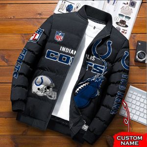 Indianapolis Colts NFL Premium Puffer Down Jacket Personalized Name