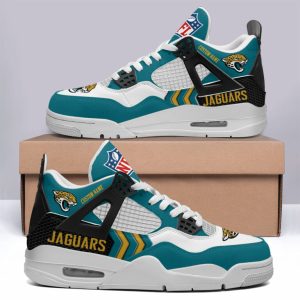 Jacksonville Jaguars NFL Premium Jordan 4 Sneaker Personalized Name Shoes JD4738