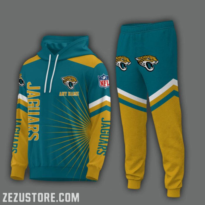 Jacksonville Jaguars NFL Premium Sport 3D Hoodie & Jogger Personalized Name CHJ1552