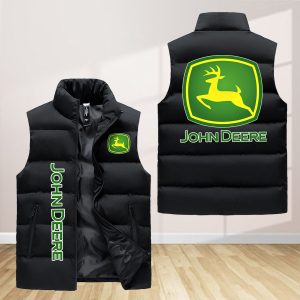 John Deere Sleeveless Down Jacket Sleeveless Vest