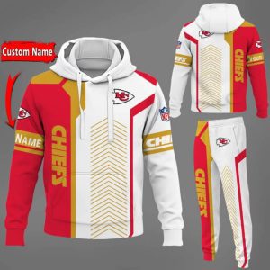 Kansas City Chiefs NFL Premium Sport 3D Hoodie & Jogger Personalized Name CHJ1584