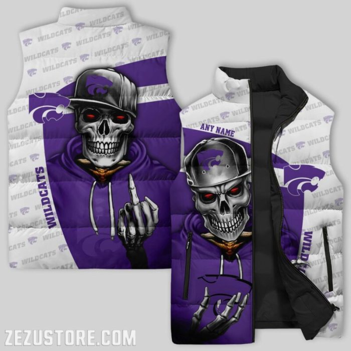 Kansas State Wildcats NCAA Sleeveless Down Jacket Sleeveless Vest