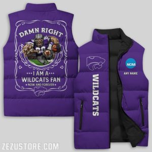 Kansas State Wildcats NCAA Sleeveless Down Jacket Sleeveless Vest