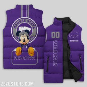 Kansas State Wildcats NCAA Sleeveless Down Jacket Sleeveless Vest