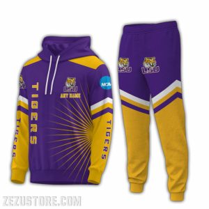 LSU Tigers NCAA Premium Sport 3D Hoodie & Jogger Personalized Name CHJ1001