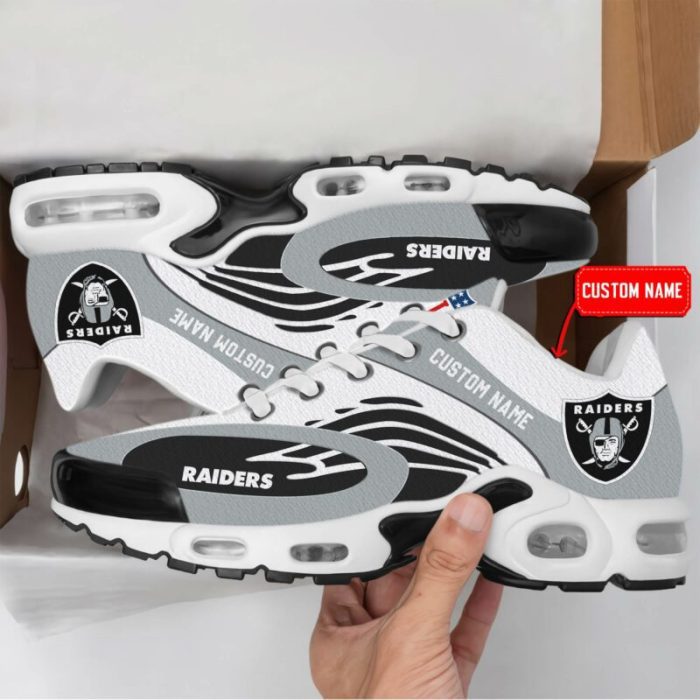 Las Vegas Raiders NFL Premium Air Max Plus TN Sport Shoes Personalized Name TN1403