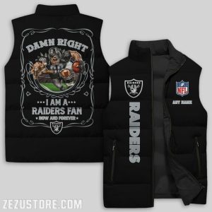 Las Vegas Raiders NFL Sleeveless Down Jacket Sleeveless Vest