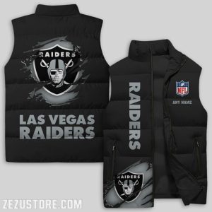 Las Vegas Raiders NFL Sleeveless Down Jacket Sleeveless Vest