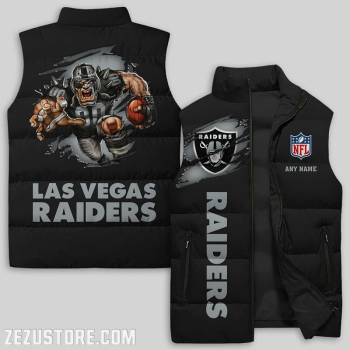 Las Vegas Raiders NFL Sleeveless Down Jacket Sleeveless Vest