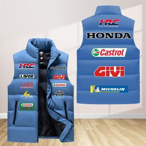 Lcr Honda Team Sleeveless Down Jacket Sleeveless Vest